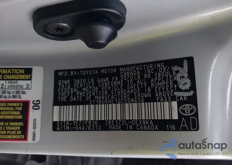 2016 Toyota Corolla Le from USA, damaged, VIN 2T1BURHE1GC508656